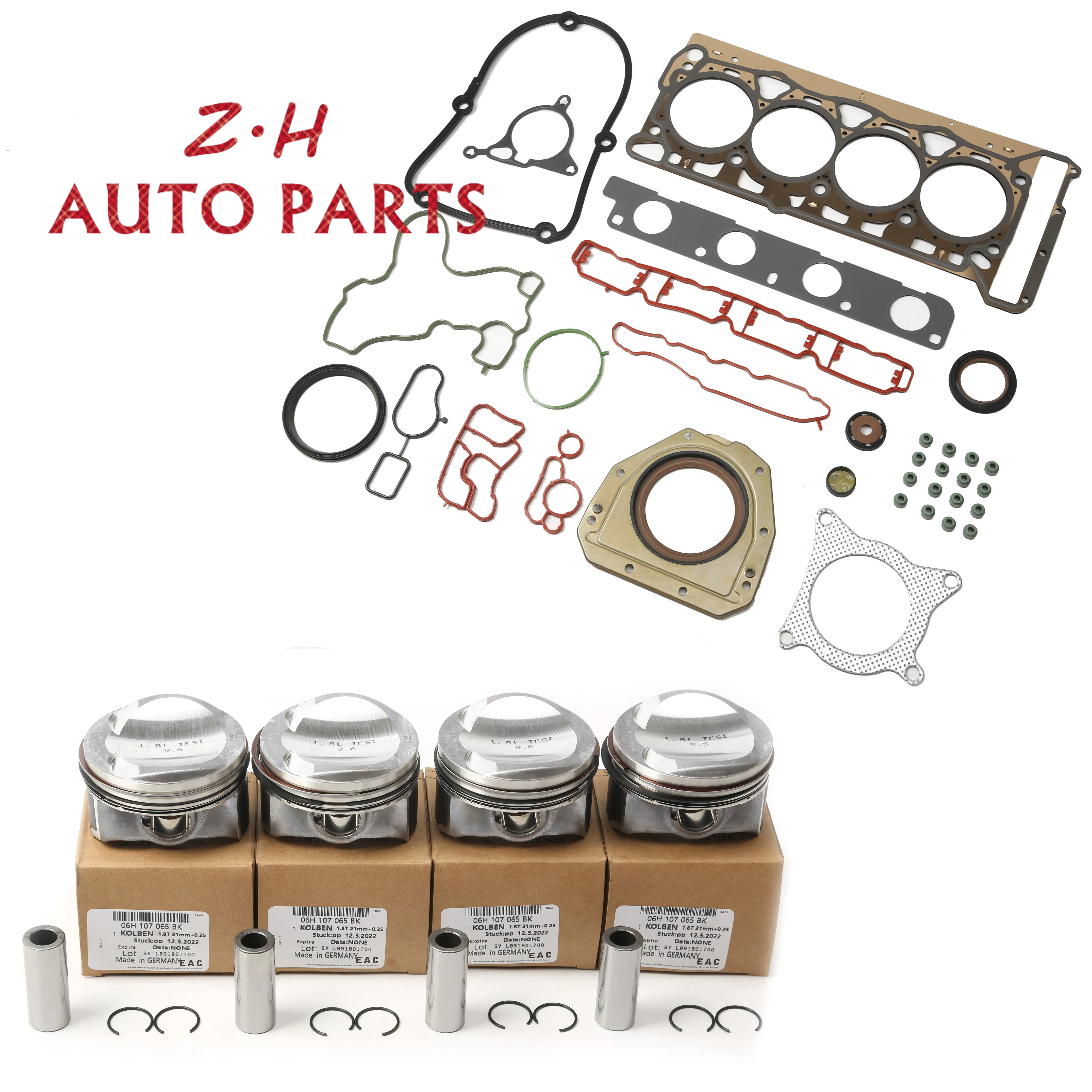 

Car Engine Gasket And Piston +0.25MM Repair Kit For VW Passat Golf Audi A4 A5 Skoda Superb Seat Altea Leon 06J103383B 06H198151J