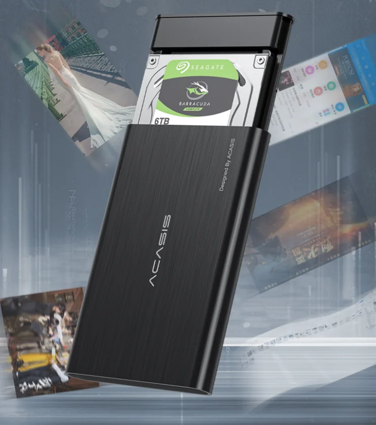 

2022 Новый 2,5-дюймовый жесткий диск коробка Sata серийный жесткий диск USB3.0SSD алюминиевый сплав внешний мобильный жесткий диск коробка