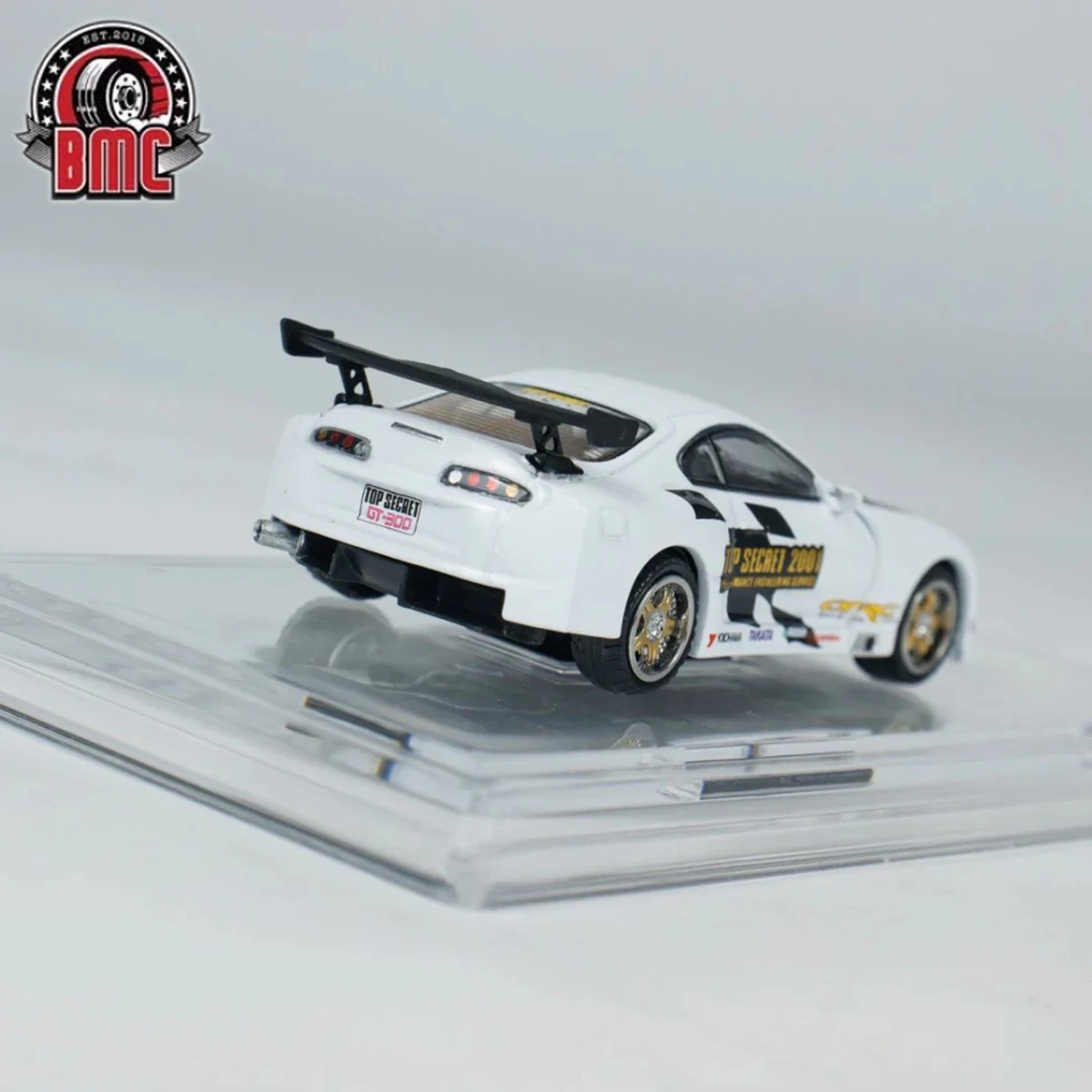 Фото BMC 1:64 Toyota Supra A80 Top Secret, белый, металлическое шасси, China Hobby Expo 2025, CHC, лимитированная серия, модель автомобиля из литого металла, в наличии №5