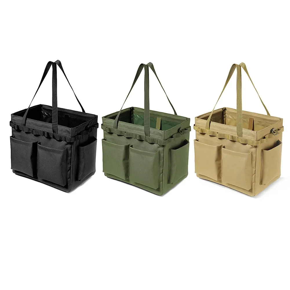 

Outdoor Camping Travel Tools Storage Bag Folding Firewood Package Handbag Picnic Tableware Barbecue Cutlery Organizer Bags