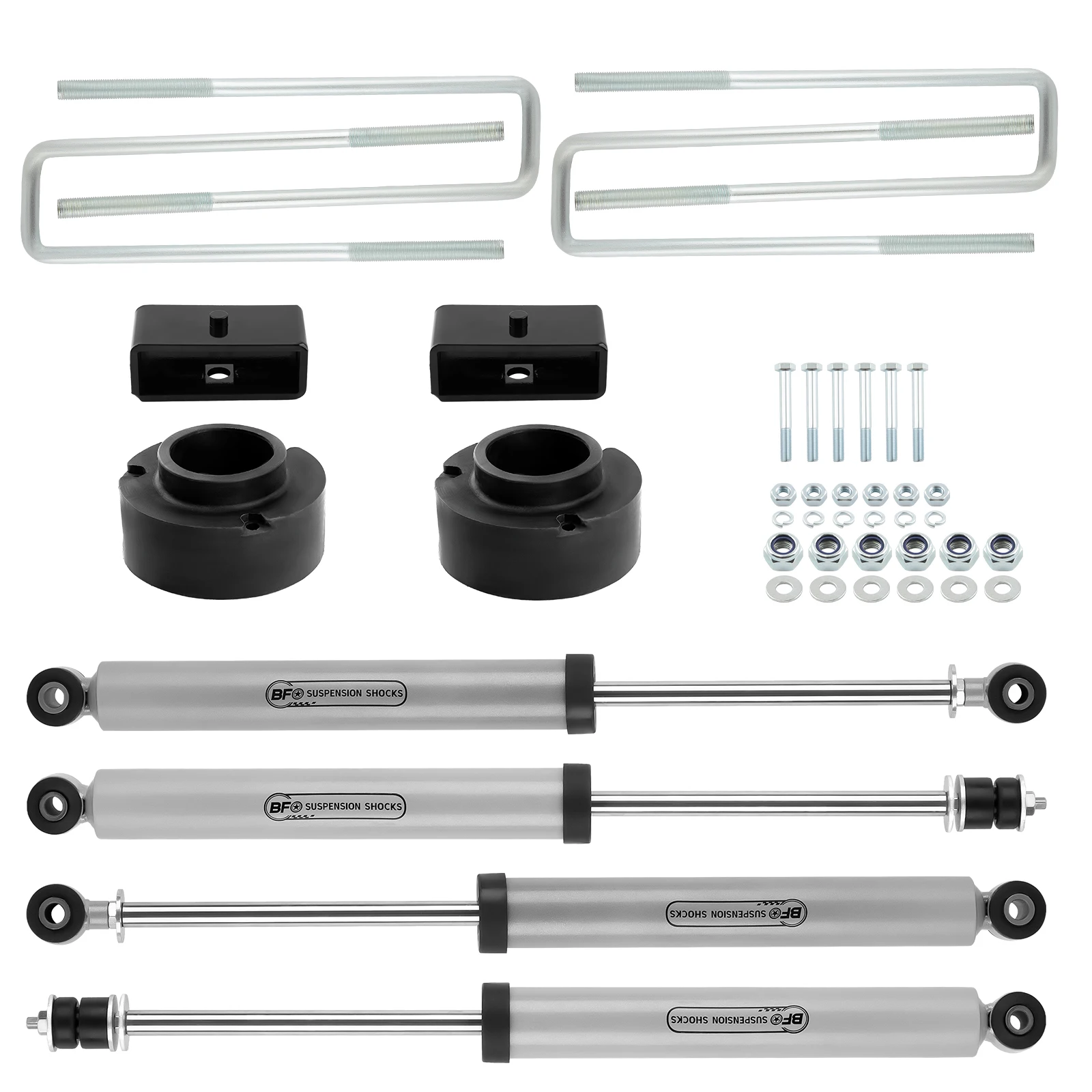 Комплект выравнивающего подъемника BFO 2 5 дюйма с амортизаторами для Dodge Ram 1500 4WD