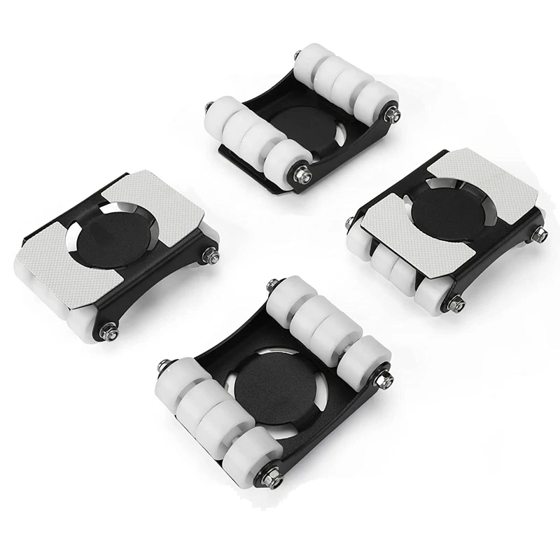 

4 Pack Heavy Duty Furniture Lifter Lever Furniture Sliders Roller Wheels Sliders 660 Lbs Load Capacity Appliance