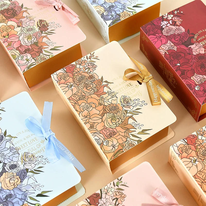 For Guest Paper Candy Chocolate Dessert Packaging Boxes Baby Shower Birthday Gift 13cm