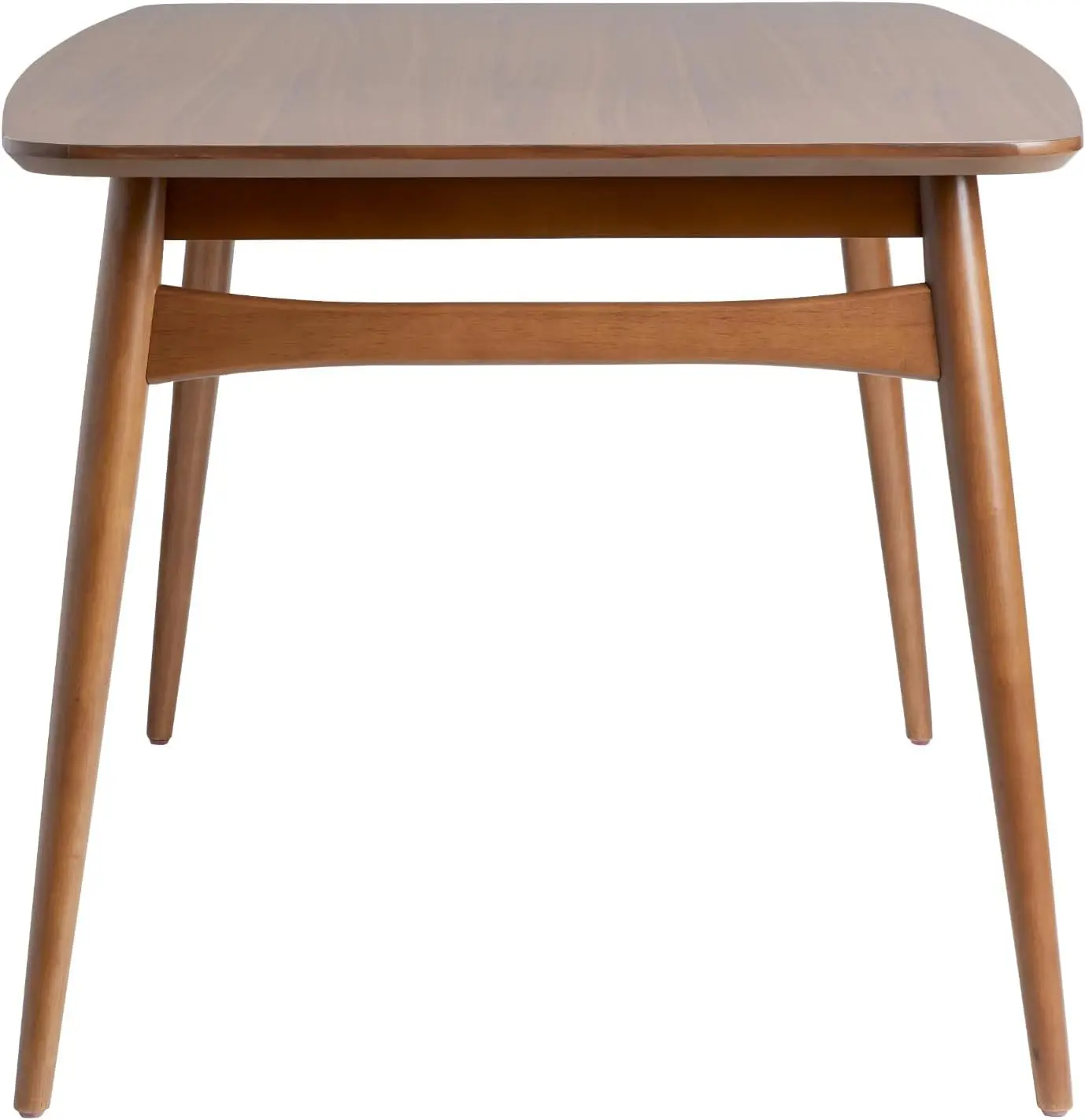 Современный обеденный стол из массива дерева середины века с коническими