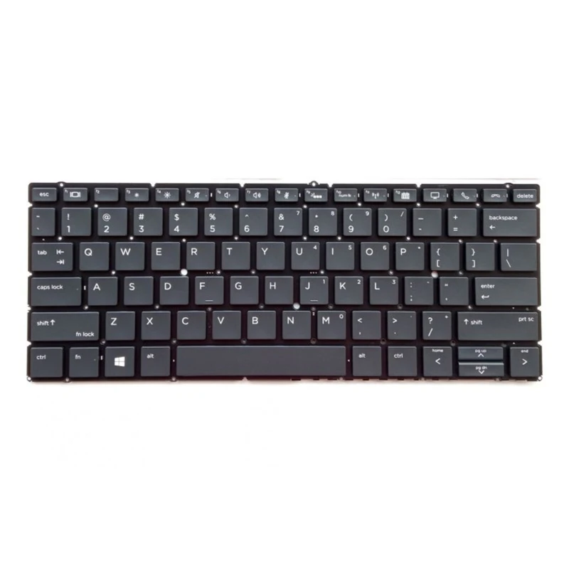 Laptop Keyboard Replaced US Layout Keypad with Backlight for hp EliteBook x360 830 G5, x360 830 G6 Replacement Repair