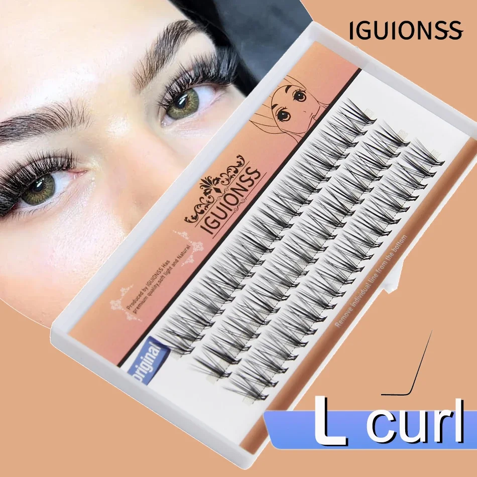 

20D 30D L Curl Super Cluster Eyelash Extension Natural Mink Eyelash Individual Lashes Makeup Tools Cilias Volume