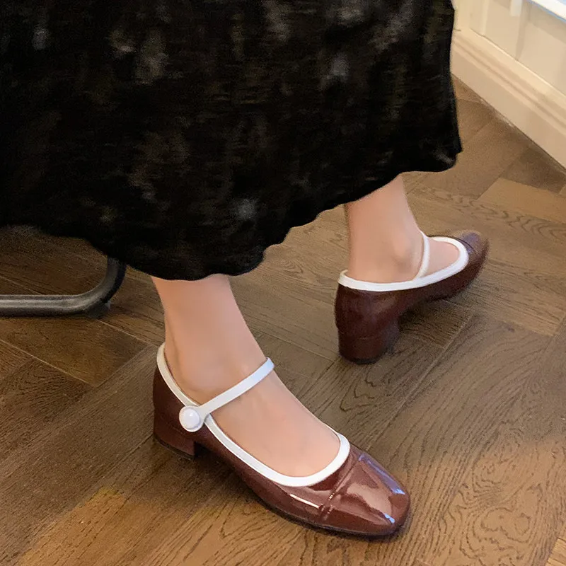 MKKHOU модные туфли-лодочки новые высококачественные туфли из натуральной кожи с