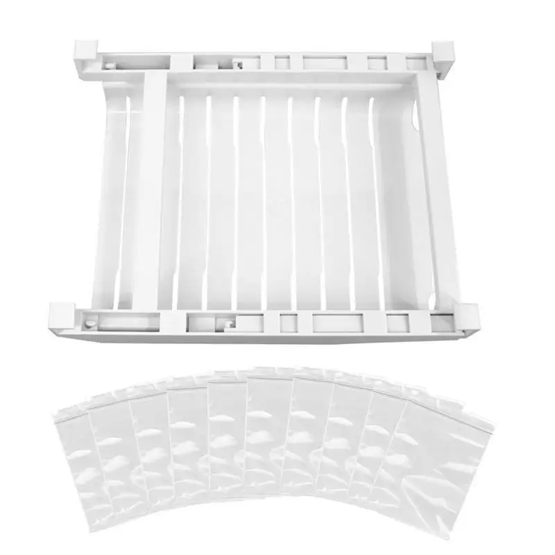 

Новый телескопический домашний подвесной стеллаж для хранения, подвесной зажим для хранения в холодильнике, скользящий рельсовый лоток дл...