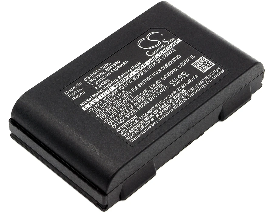 

Crane Remote Cont Battery For Ravioli LNC1300 MH1300 NC1300 Micropiu Capacity 1200mAh / 8.64Wh Volts 7.2 Product Type Ni-MH