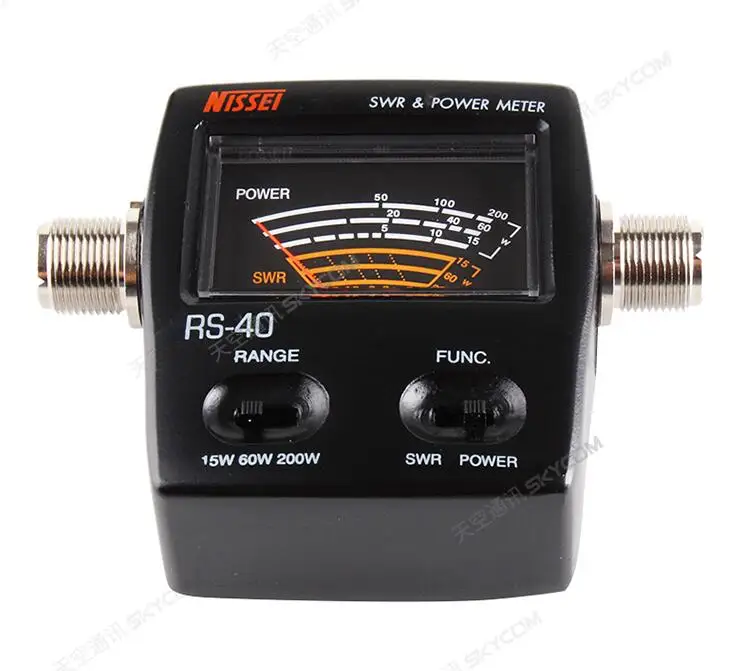 

RS-40 SWR/Watt Power Meter NISSEI 125-525MHz UHF/VHF Dual Band For HAM Mobile Radio