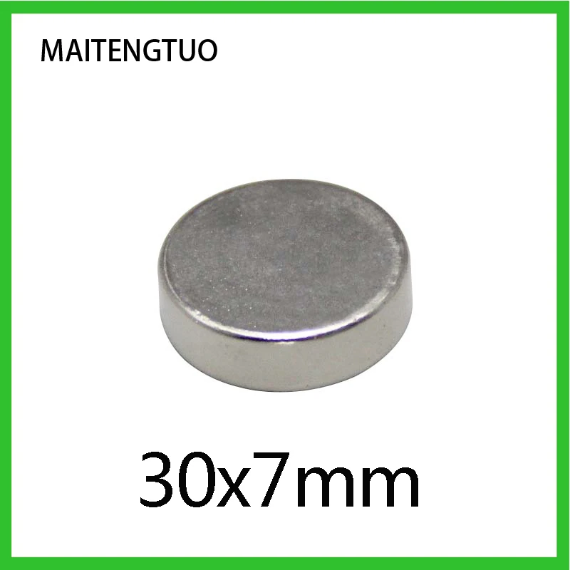 

5/10/20/30pc 30x7 Super Powerful Strong Magnetic Magnets 30mmx7mm Permanent Neodymium Magnets 30x7mm Round Magnet 30*7 mm