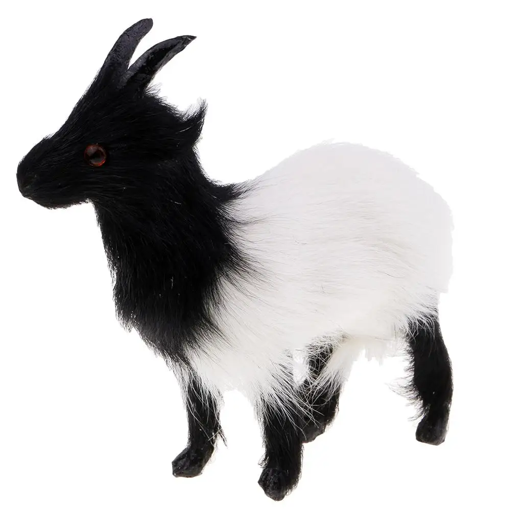 

1x Simulation Goat Sheep Christmas Ornament Plush Toy Home Decorations Gift