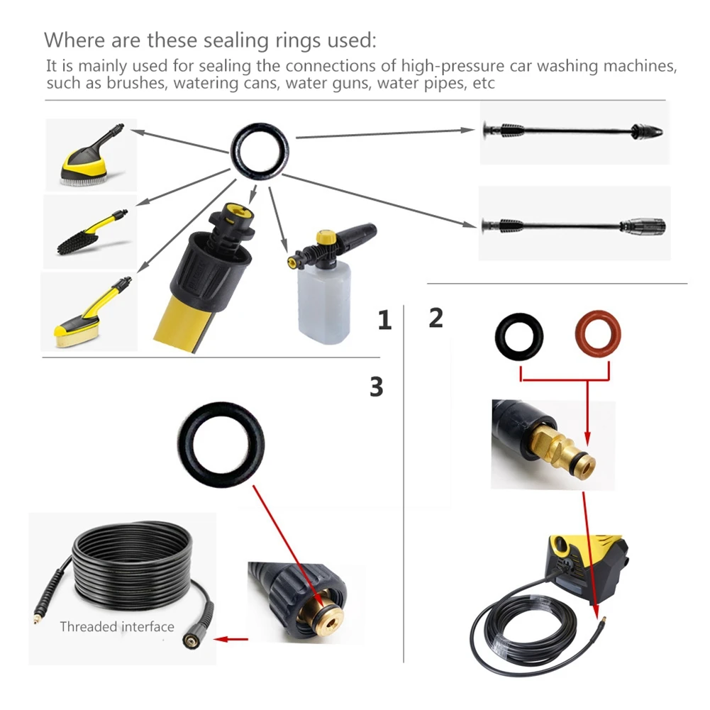 Уплотнительное кольцо для шланга Karcher запасное уплотнительное 2 640-729 0 резиновое