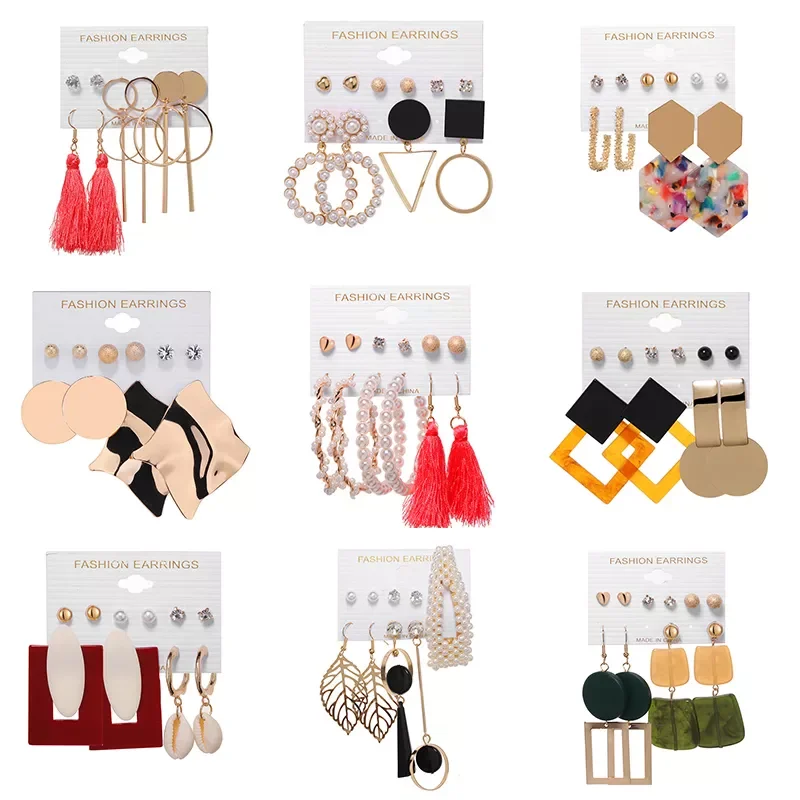 

Earrings Set Simulation Pearl Long Earrings Female Round Pearl Wedding Pendant Earrings Fashion Jewelry Women Earring