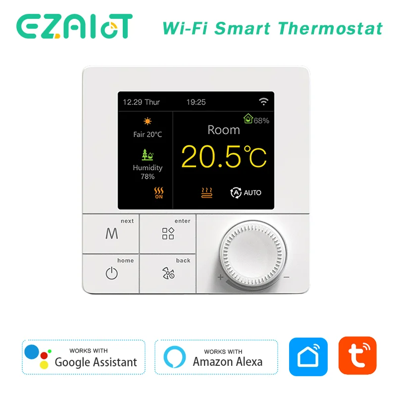 

Color Screen Electric Heating Floor Thermostat Smart WiFi Warm Home Thermoregulator for Water/Gas Boiler Temperature Controller