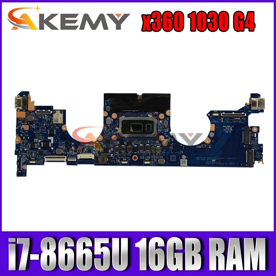 

Akemy L70771-601 With i7-8665U CPU 16GB RAM For HP x360 1030 G4 laptop mainboard motherboard DAY0PAMBAF0 tested full 100%
