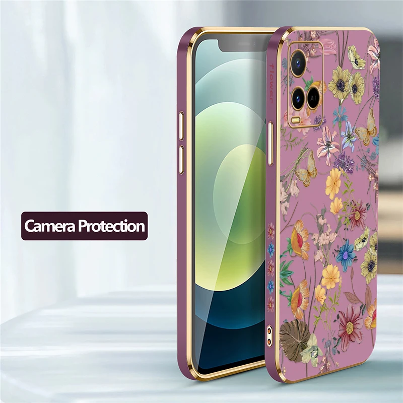Чехол для Vivo V19 V17 Россия V15 Pro V11i V11 V9 V5S V5 Lite V7 Plus с красивыми разноцветными цветами