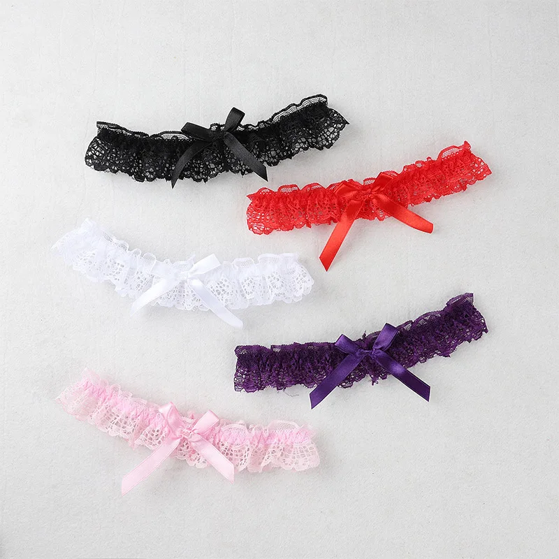 

Women Bow Leg Ring Sexy Lingerie Lace Garter Belt Bowknot Leg Loop Wedding Garters Bridal Cosplay Stocking Thigh Ring