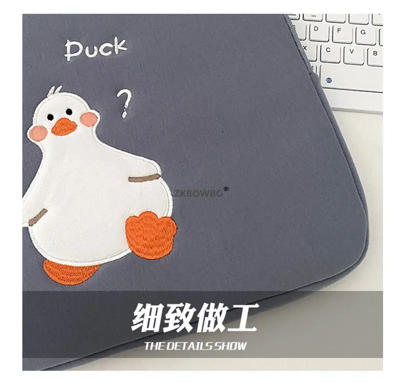 Laptop Bag for HUAWEI MateBook X Pro 13.9 2019 MagicBook 13 14 D 14 D15 B E 12 11 10.1 Inch Notebook Cute Sleeve Soft Pouch Case images - 6