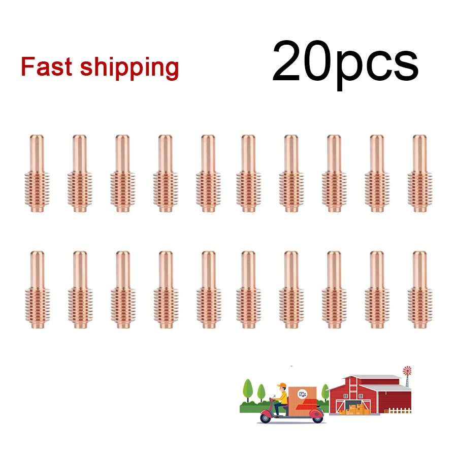 20pcs 120926 Cutter Electrodes Consumables For 1250 Plasma Cutter replacement