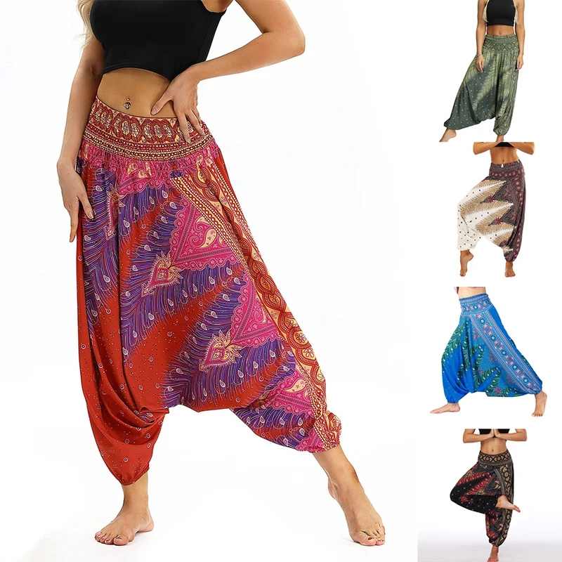 

ASDS-Women's Yoga Harem Pants Bohemian Hippie Bohemian Beach Loose Pants