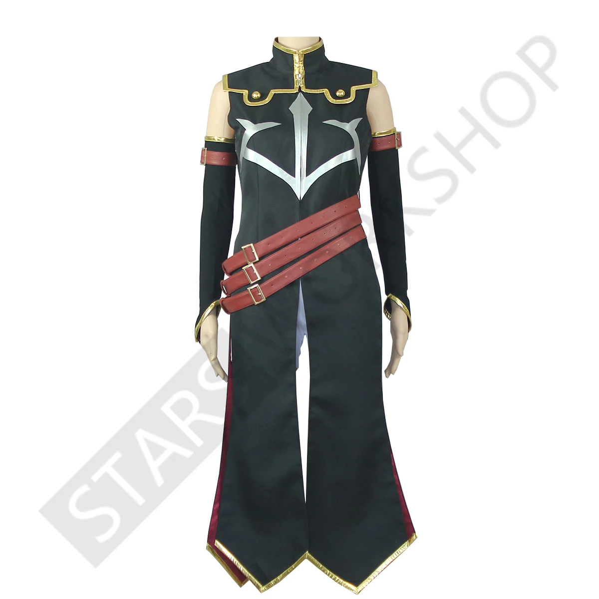 Костюм для косплея с героями аниме Черная женская обувь парик Хэллоуина