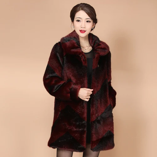 Cheap Price Women Jacket Women's Winter Coat 2022 Fur Mink Fur Thick Winter High Street Other Slim Real Fur Woman Jackets