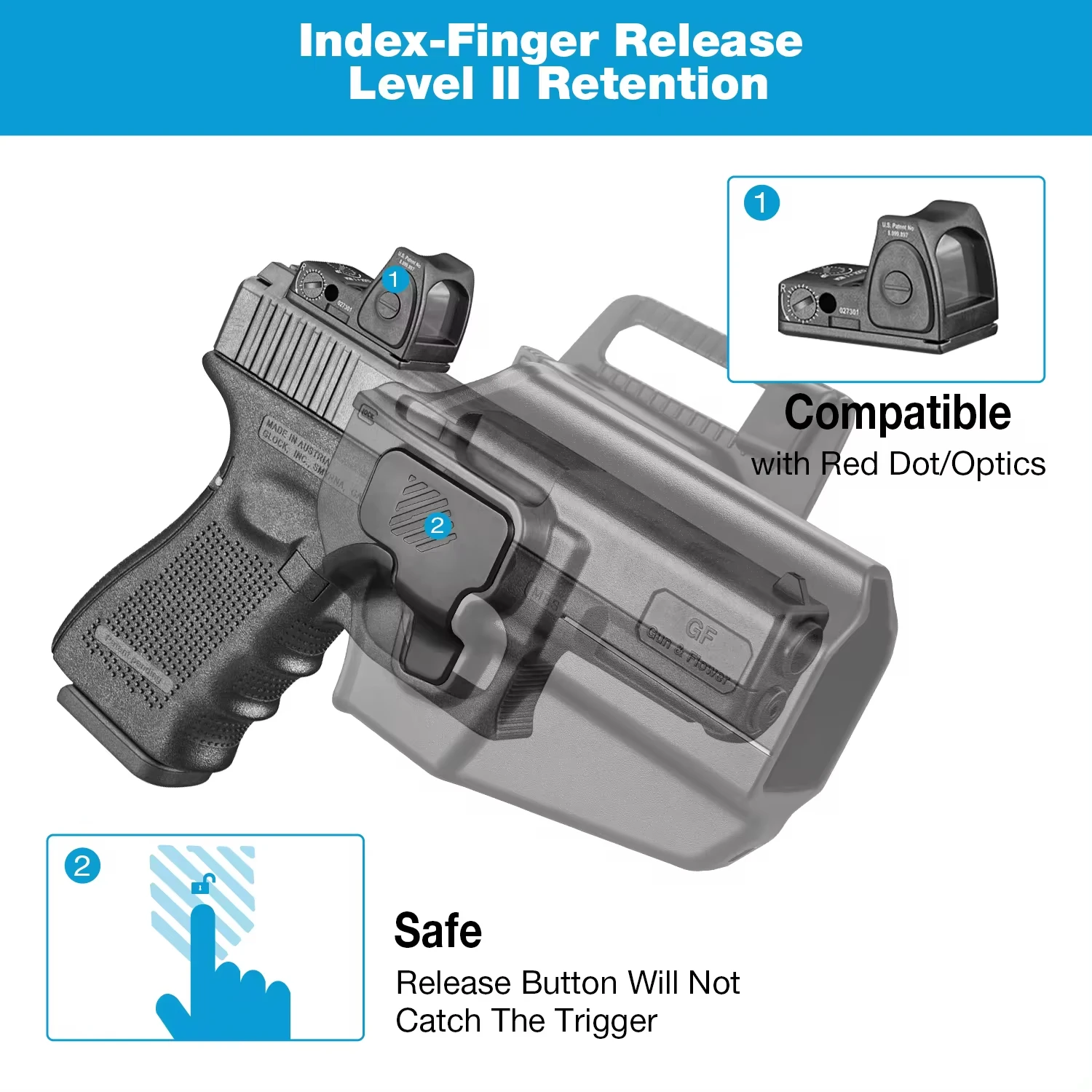 Универсальная Кобура OWB Для Canik FN Walther Browning S&ampW Sigs Girsan Stoegers Bersas 1911