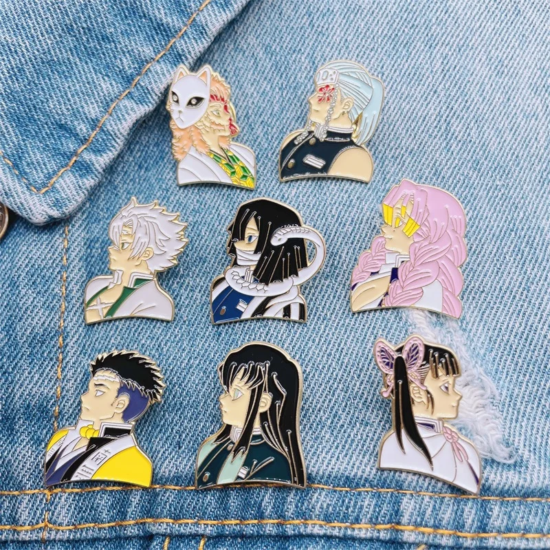 Творческие игры аниме персонажи эмалевая брошь мальчик девочка Волшебная Маска