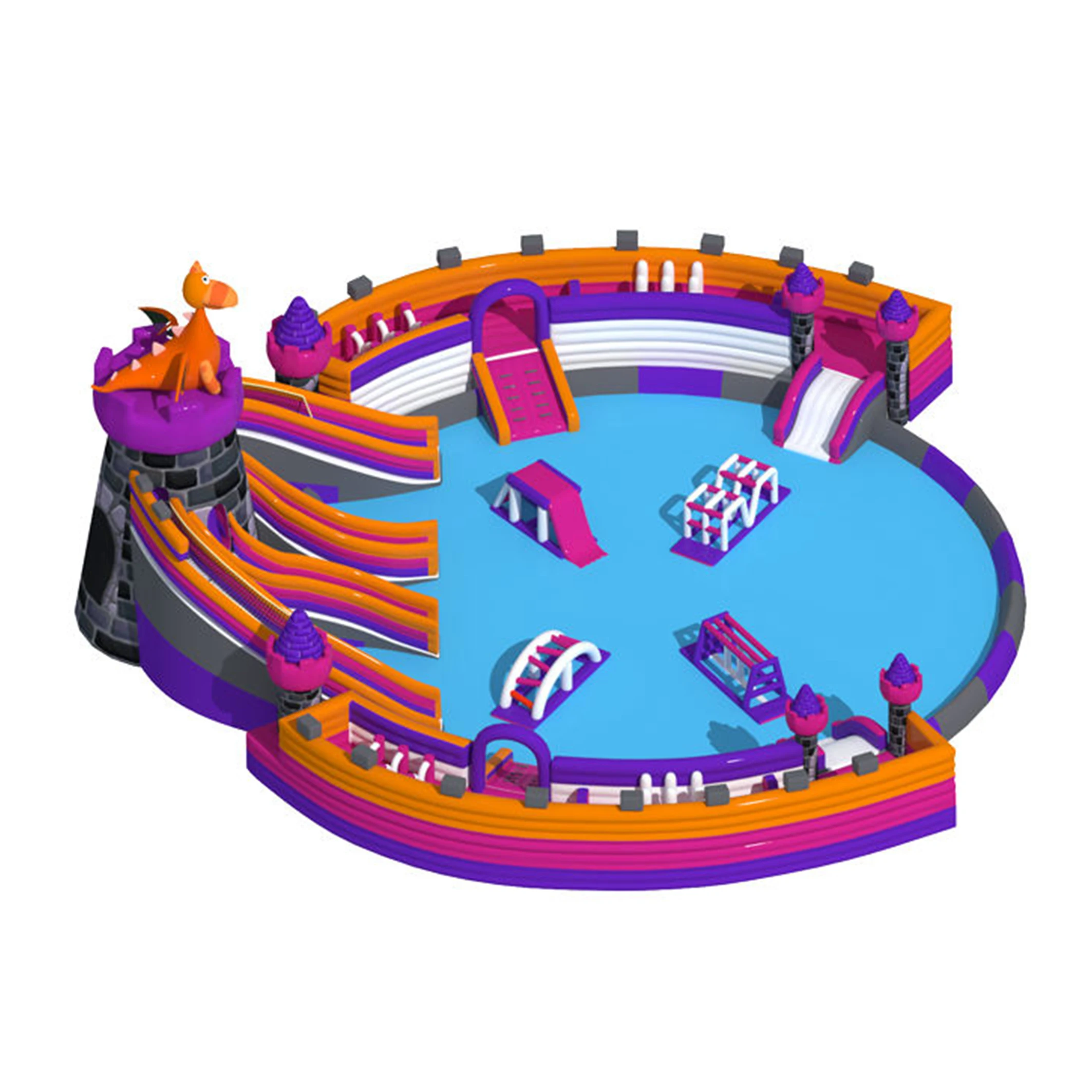 Уличный гигантский прыгающий домик с плавательным бассейном надувные