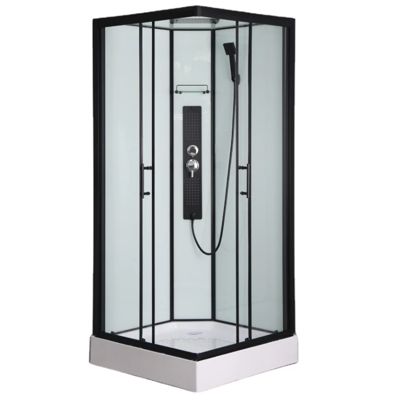 

fast fit easy click assembly system square modern shower room 90x90x210cm shower cabin glass shower cubical