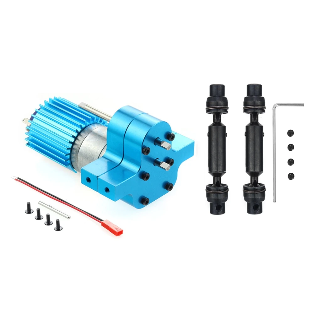 

Металлическая коробка передач 370 с приводным валом для WPL C14 C24 B24 B36 MN D90 MN99S обновленные аксессуары для радиоуправляемых автомобилей, 4