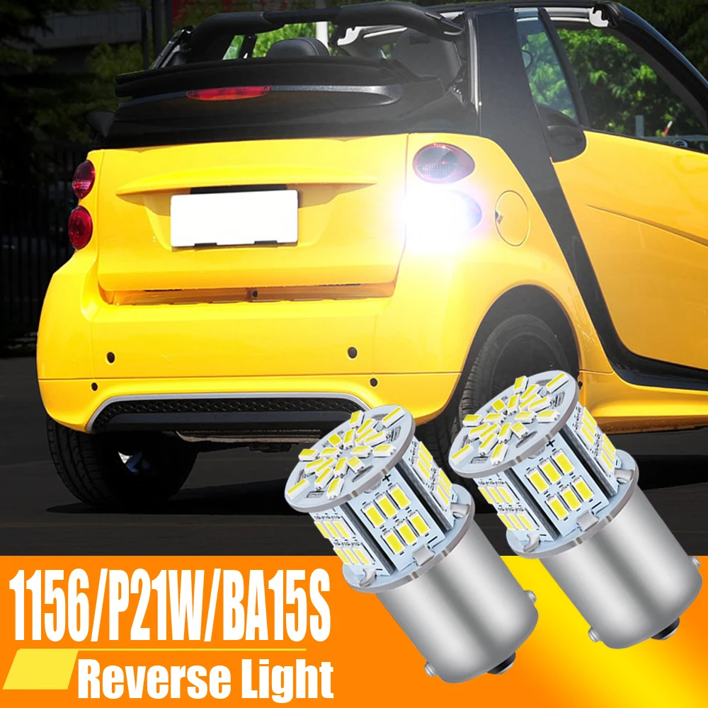 

2pcs LED Backup Light Blub Reverse Lamp P21W 7506 BA15S Canbus No Error For Smart Fortwo MK1 450 MK2 451 2007-2014 Forfour 454