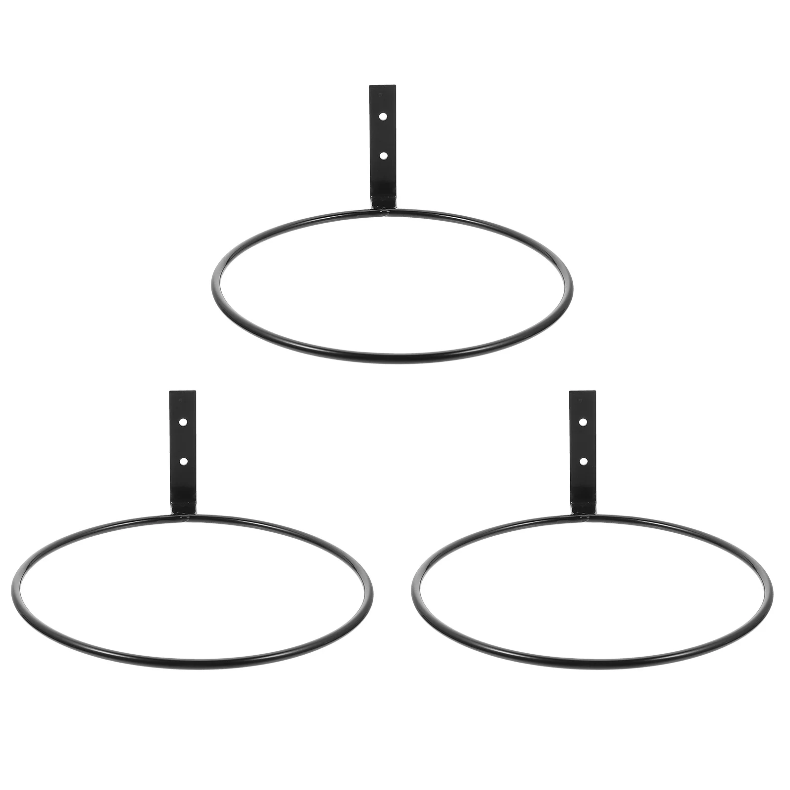 

Potwall Holder Ring Flower Planter Hanger Bracket Metal Rings Rack Stand Hanging Flowerpot Iron Balcony Mount Hook