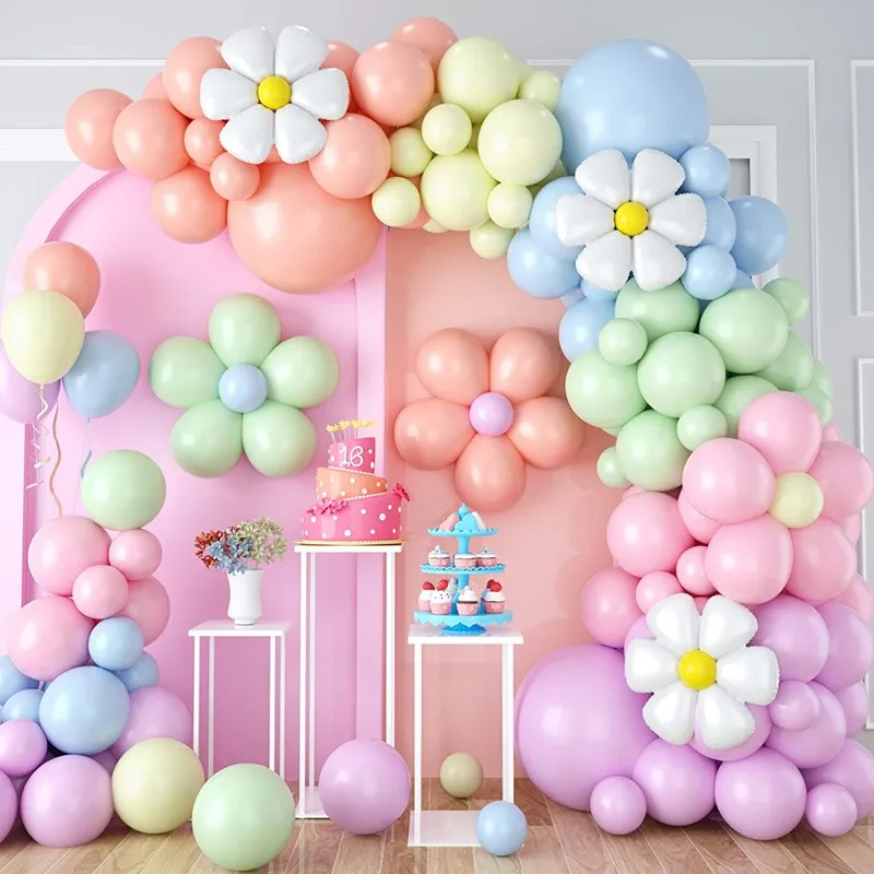 

Daisy Balloons Garland Arch Kit Macaron Pastel Ballon For Boho Birthday Decoration Baby Shower Wedding Decor Supplies Globos