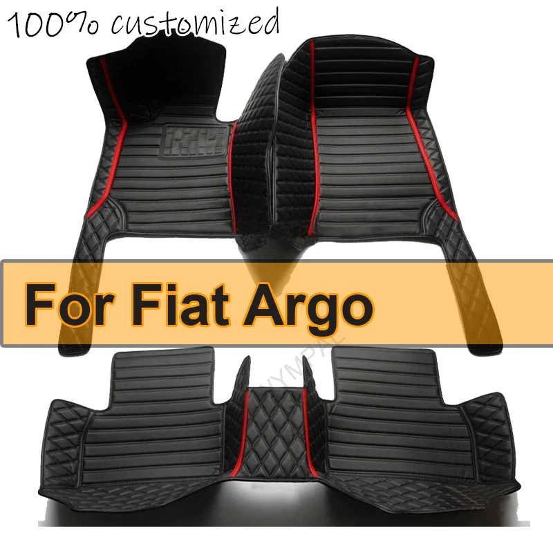 Напольный коврик из искусственной кожи на заказ для Fiat Argo 2020 2021 2022 Защитите