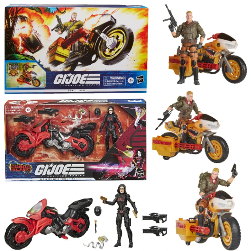 

Spot Hasbro GIJOE Special Forces 6-inch Duke Baroness Brick Motorcycle Set Cobra Toy Mobile Handle Model Doll Gift Handle