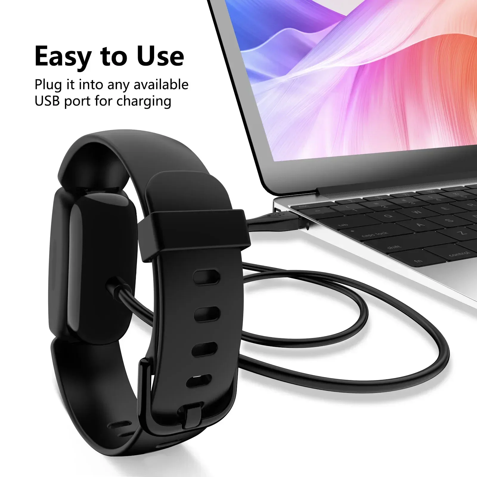 USB зарядное устройство для Fitbit inspire/inspire 2/inspire 3 зарядный кабель шнур с зажимом