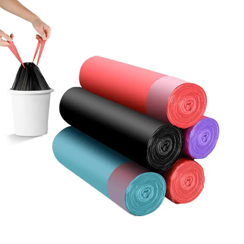 

Kitchen Trash Bags Drawstring EcoFriendly Buckets Garbage Bag Anti-Drip Trash Can Liners Leak-Proof Garbage Bags For Home Office