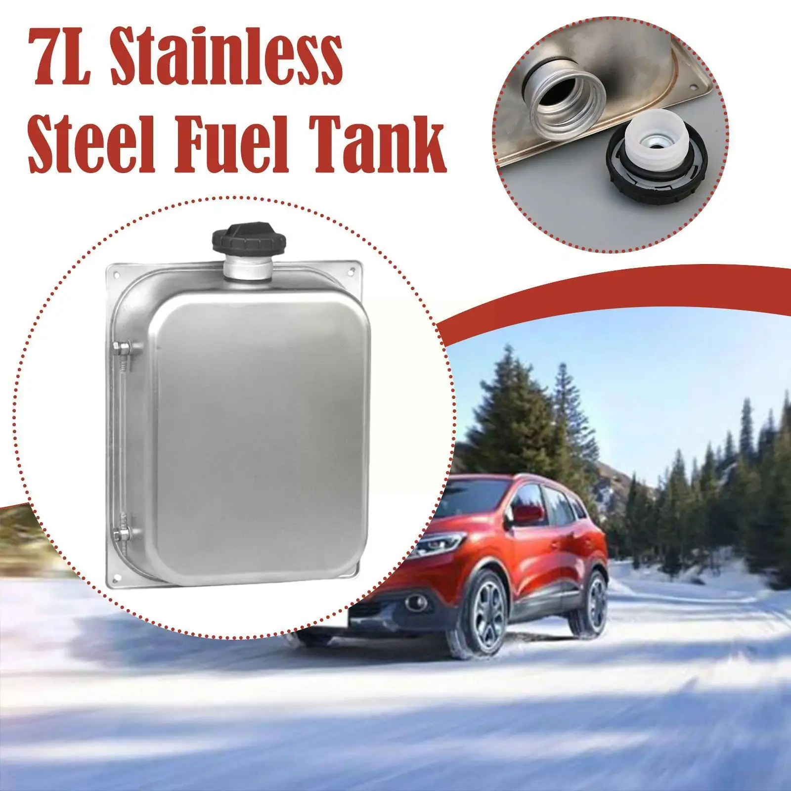 

7l Stainless Steel Gasoline Petrol Fuel Can Universal Heater Car Accessories Fuel Fit For Webasto Eberspacher U0f9