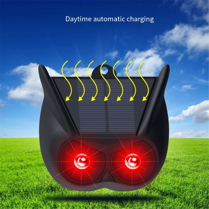 D0AB Защита для сада Солнечные средства отпугивания животных со стробоскопом