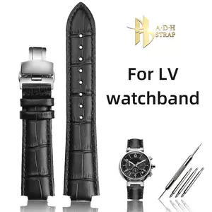 Bolle Lederen Horlogeband Voor Lv Horloge Louis Vuitton Tambour Serie Band  Mannen En Vrouwen 21*12Mm 18*10Mm Polsband Armband - AliExpress