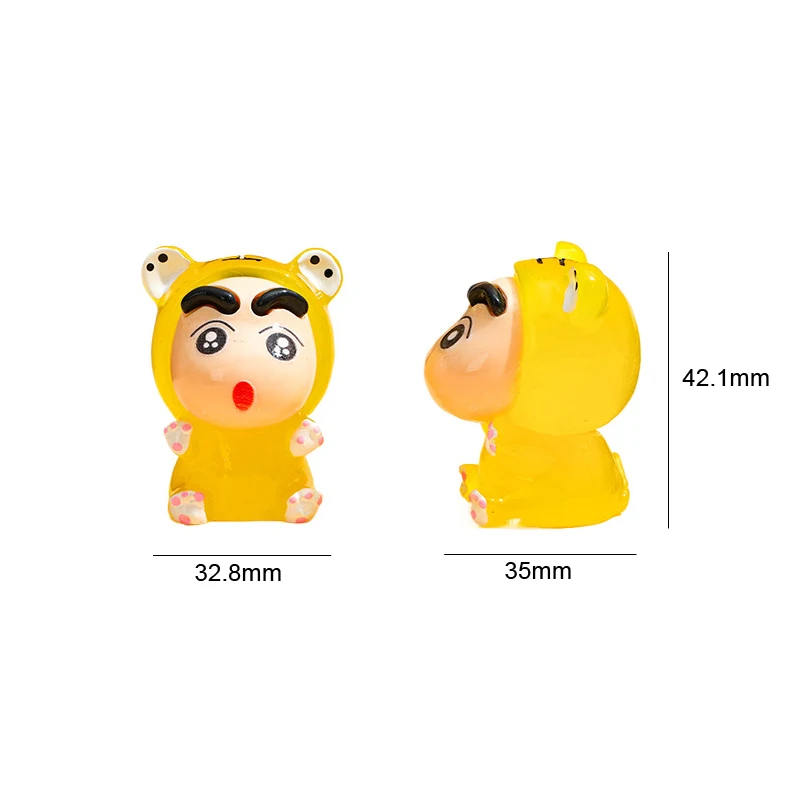 Светящиеся миниатюрные фигурки из смолы в виде 12 знаков зодиака 1 шт.