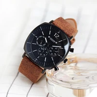 dial quartz genuine fas hion simple large waterproof belt mens watch leather sports fashion simple clock for boy julius watches