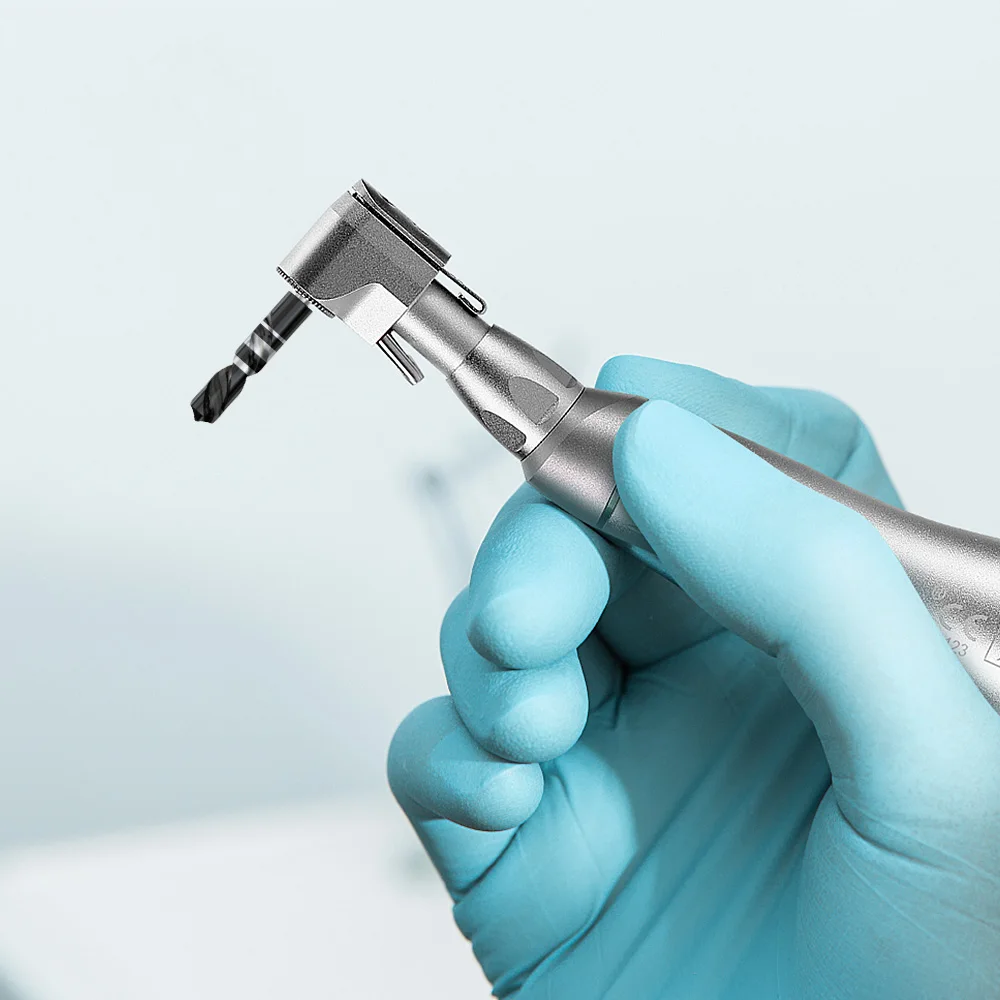 JOY DENTAL Dental 20:1 Reduction Implant Handpiece Contra Angle Latch Low Speed Handpiece External and Internal Water Spray