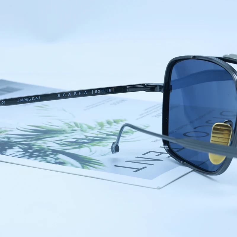 Солнцезащитные очки Scarpa для мужчин и женщин титановые квадратные темные