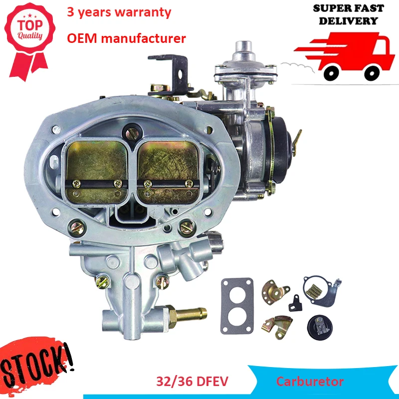 Фото Новый электрический дроссель, КАРБЮРАТОР Weber 32/36 DFEV Carb Carby Assy для VW Bug Fiat Dodge Ford Holley 5200 DFEV прогрессивный №1