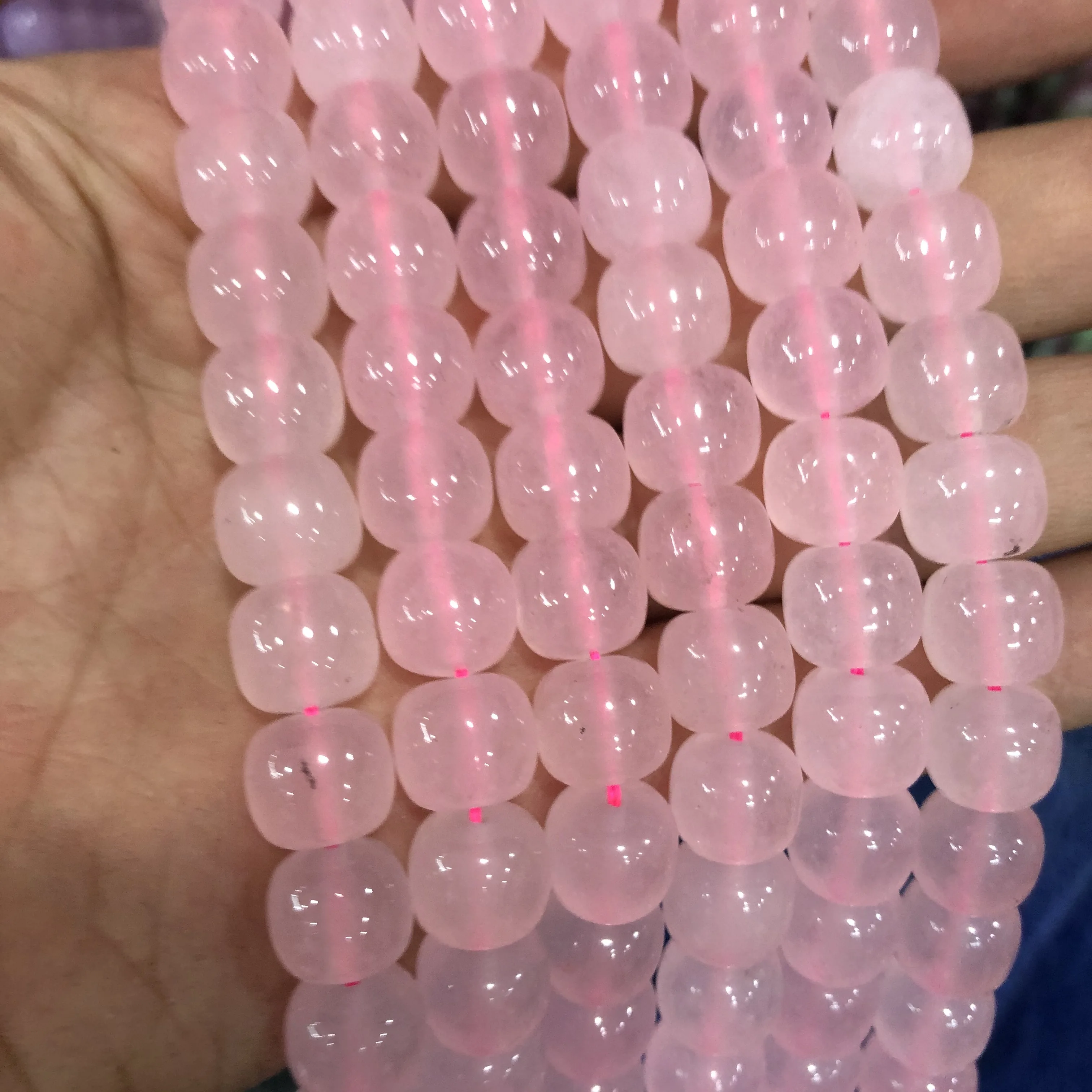 

Wholesale Beads Natural Pink Jade Gemstone Loose Bead for jewelry diy.1string of 15.5"