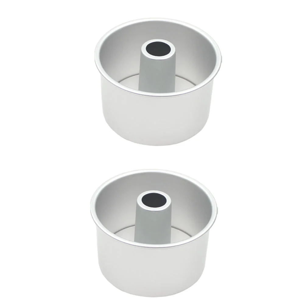 

2 PCS Cake Mold Non-Stick Chiffon Cheese Aluminium Alloy Tray Washable Aluminum Instant Baking