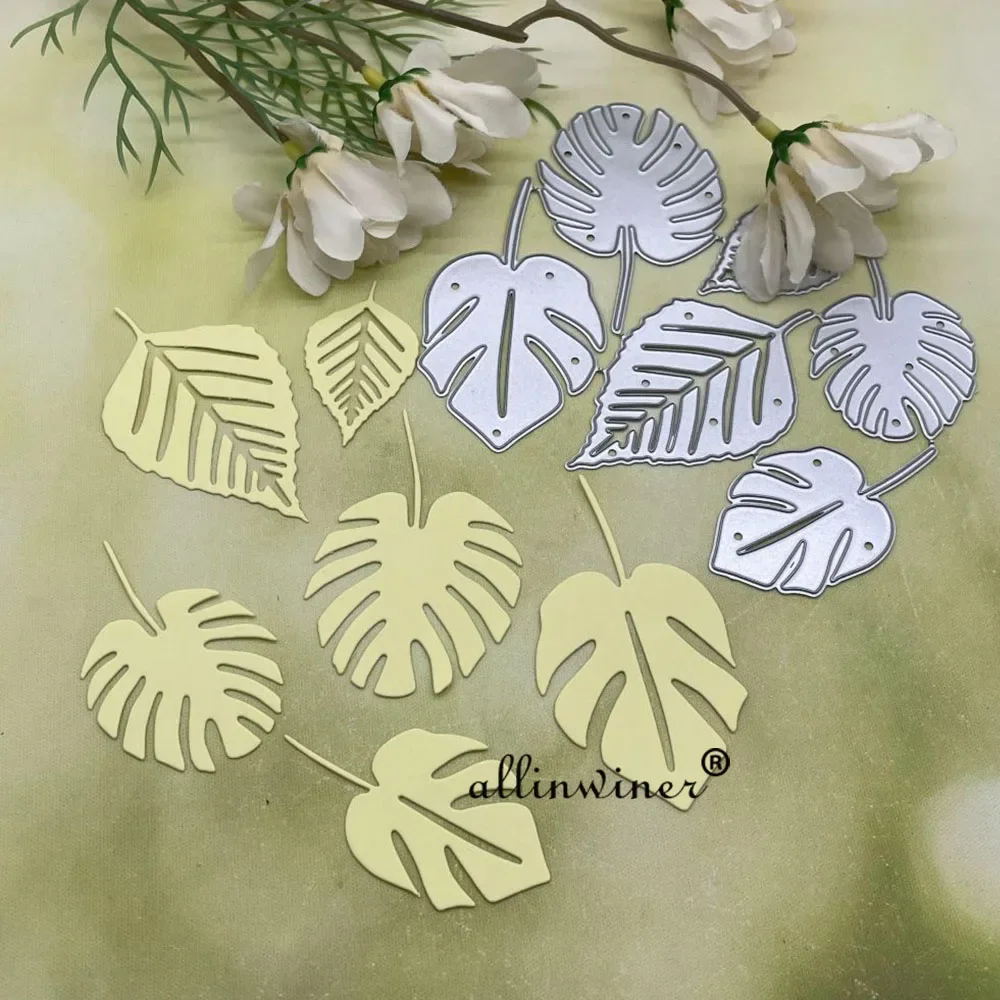 Декор листьев металлические Вырубные штампы трафареты вырезанные для сделай сам